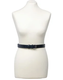 Ceinture cuir marine