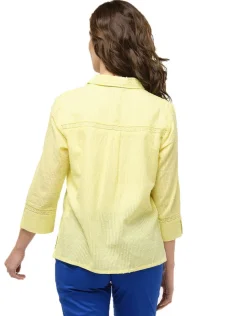 Chemise vert anis coton