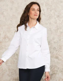 Chemisier blanc coton