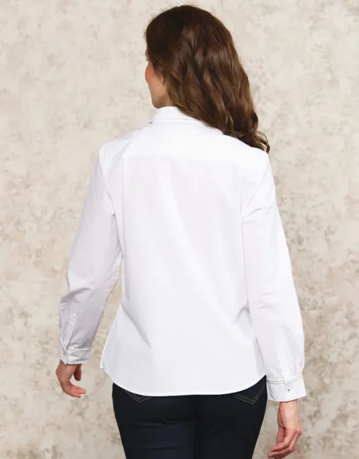 Chemisier blanc coton