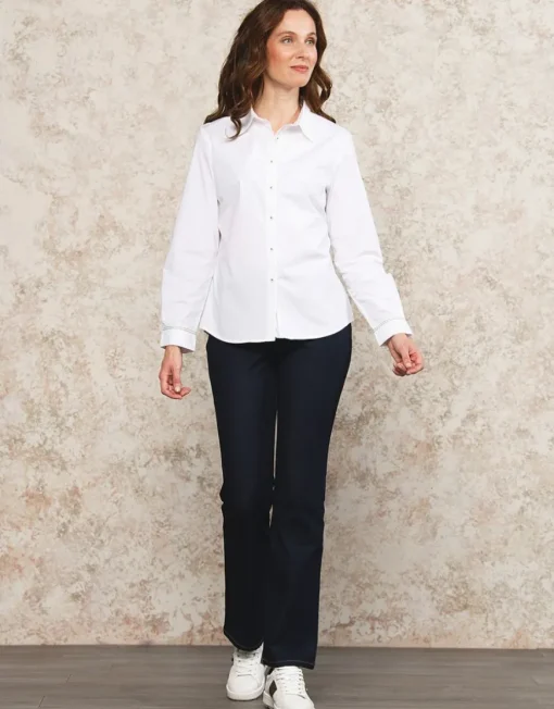 Chemisier blanc coton