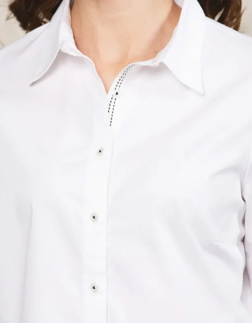 Chemisier blanc coton
