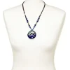 Collier céramique bleu