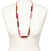 Collier rouge à perles