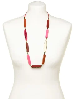 Collier rouge à perles