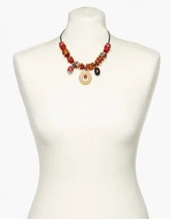 Collier rouge fantaisie