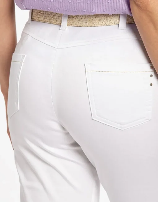 Corsaire blanc stretch