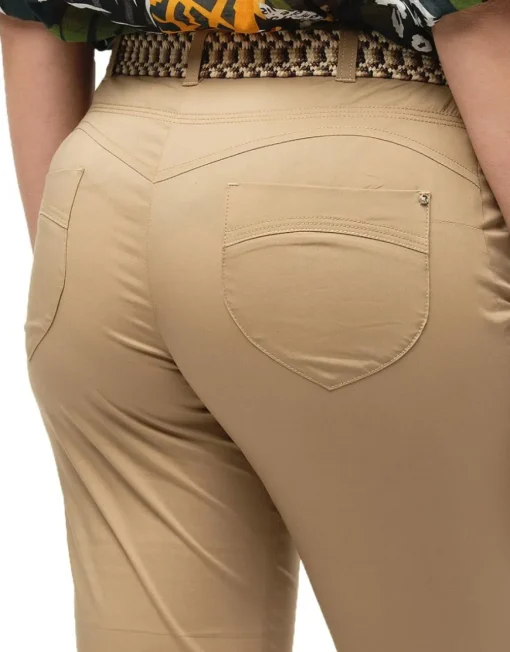Corsaire coton taupe