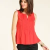 Débardeur coton rouge