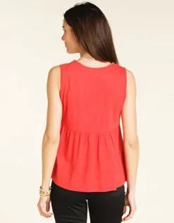 Débardeur coton rouge