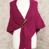 Echarpe poncho violet