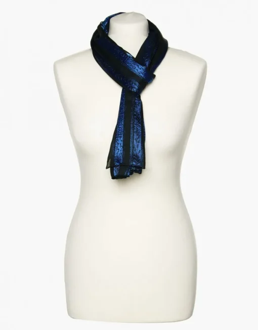 Etole noir bleu motif