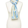 Foulard bleu jaune