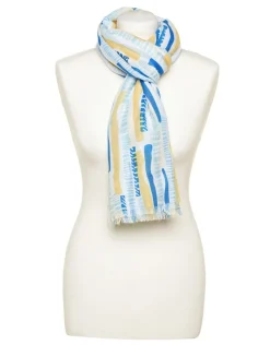Foulard bleu jaune