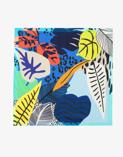 Foulard carré végétal