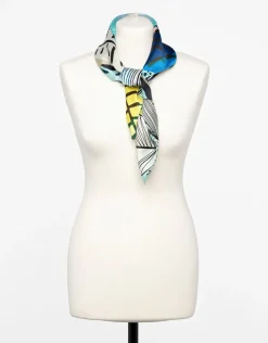Foulard carré végétal