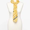 Foulard imprimé jaune