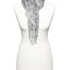 Foulard irisé argent
