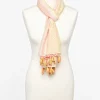 Foulard jaune à rayures