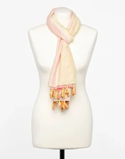 Foulard jaune à rayures