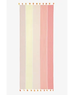 Foulard jaune à rayures
