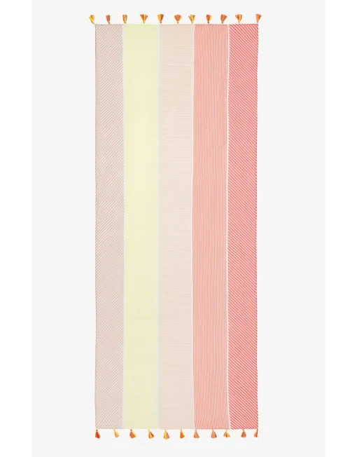 Foulard jaune à rayures