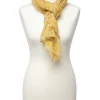 Foulard jaune imprimé