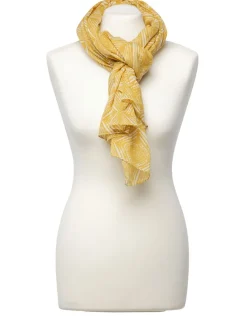 Foulard jaune imprimé