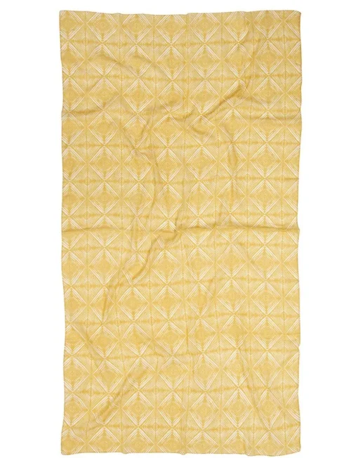 Foulard jaune imprimé