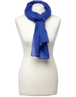 Foulard marine paillettes