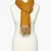 Foulard ocre imprimé