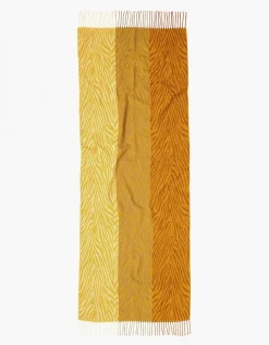 Foulard ocre imprimé