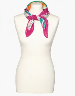 Foulard plissé carré
