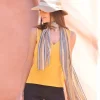 Foulard reliefé ocre
