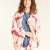 Foulard rose imprimé