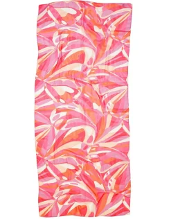 Foulard rose imprimé