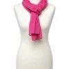 Foulard rose paillettes