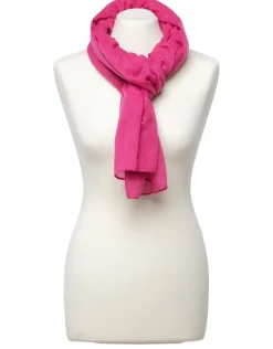 Foulard rose paillettes