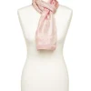 Foulard rose satiné