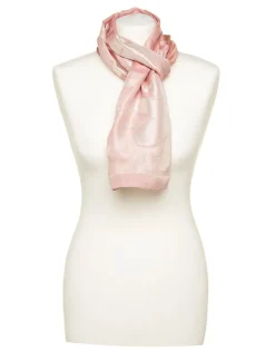 Foulard rose satiné