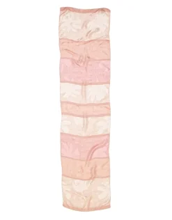Foulard rose satiné