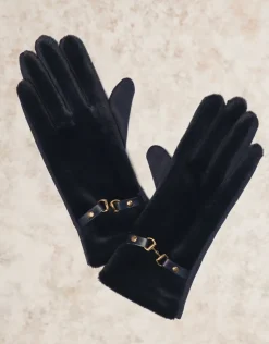 Gants doux gris