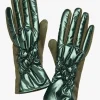 Gants verts matelassés
