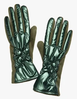 Gants verts matelassés