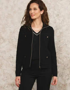 Gilet col montant noir