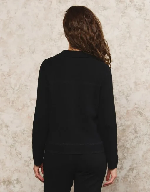 Gilet col montant noir