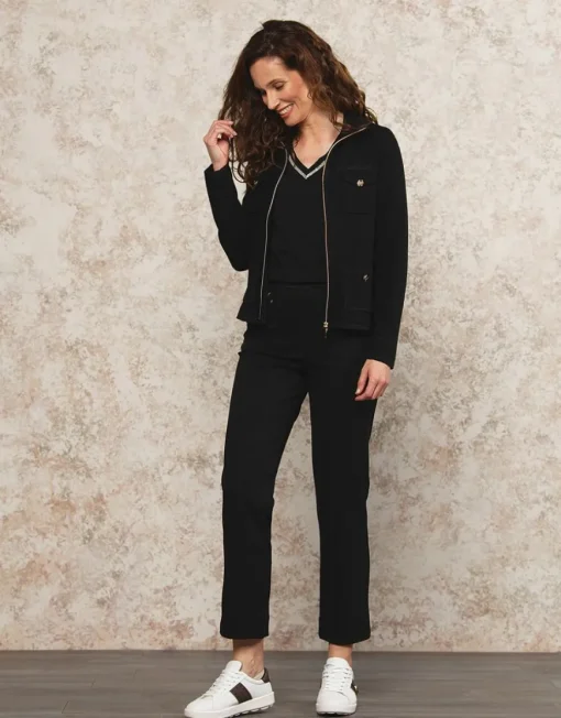 Gilet col montant noir