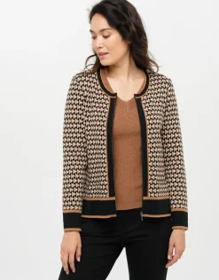 Gilet Jacquard beige