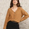 Gilet mélange laine beige