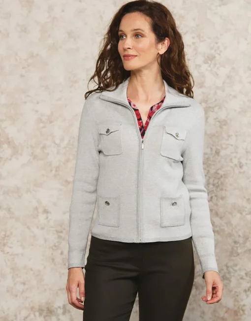 Gilet veste écrue